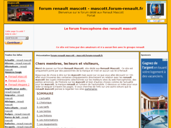 mascott.forum-renault.fr website preview
