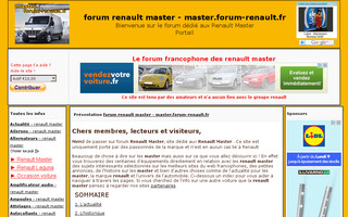 master.forum-renault.fr website preview