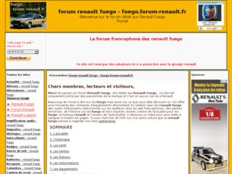 fuego.forum-renault.fr website preview