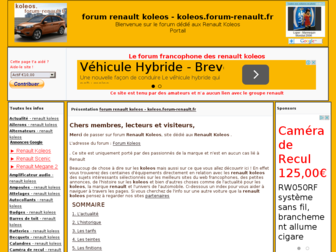 koleos.forum-renault.fr website preview