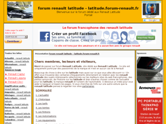 latitude.forum-renault.fr website preview
