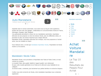 skoda.mandataire-importateur-automobile.com website preview