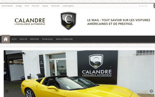 calandre-mag.fr website preview