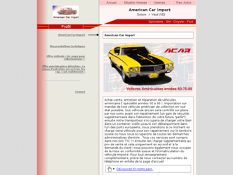 americancarimport.ch website preview