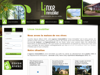 linxe-immobilier.com website preview