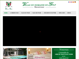 lesvillasdugolf.fr website preview