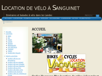 location-velo-sanguinet.com website preview
