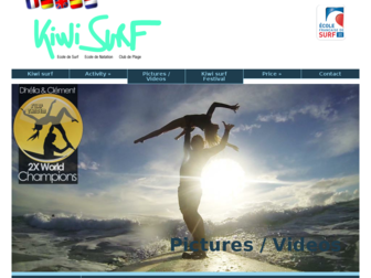 kiwisurfbiscarrosse.com website preview