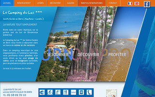 lecampingdulac.com website preview