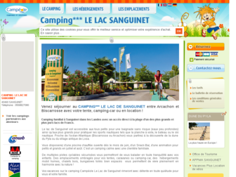 camping-sanguinet.com website preview