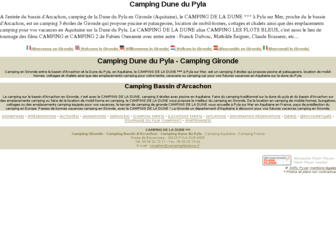 campingdeladune.fr website preview