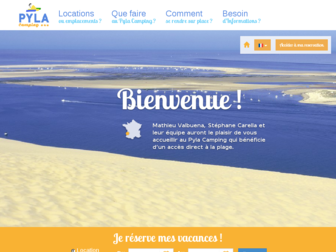 pyla-camping.com website preview