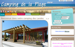 mimizanplage-camping.com website preview