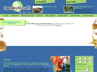 camping-landes-bleues.com website preview