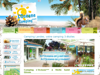 camping-oceane.fr website preview