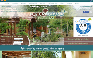camping-landes-oceanes.com website preview