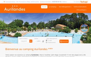 campingaurilandes.com website preview