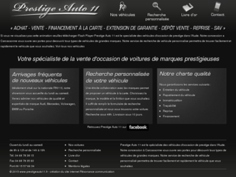 prestigeauto11.fr website preview