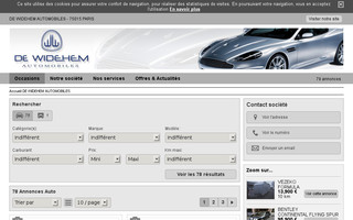 dewidehem-automobiles.com website preview