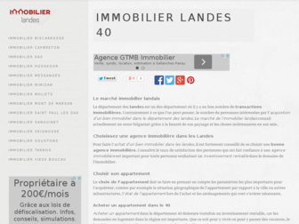 landes-immo.com website preview