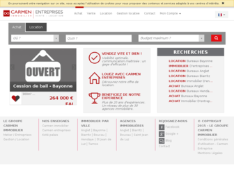 carmen-entreprises.com website preview