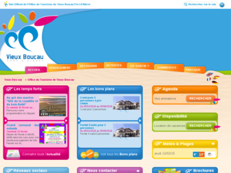 tourisme-vieuxboucau.com website preview