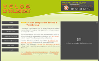 velos-albret.fr website preview