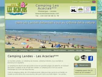 lesacacias.com website preview