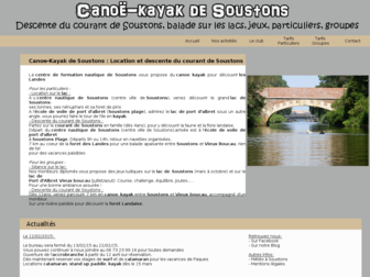 canoe-kayak-soustons.com website preview
