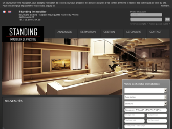 standing-immobilier.fr website preview