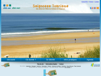 tourisme-seignosse.com website preview