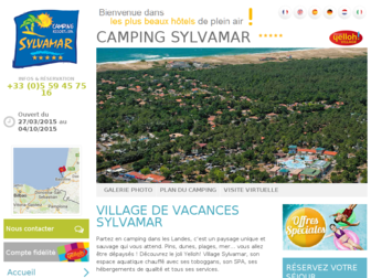 camping-sylvamar.com website preview
