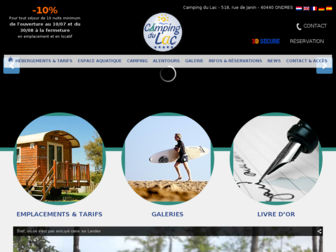 camping-du-lac.fr website preview