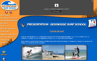 seignosse-surf-school.com website preview