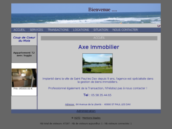 axe-immobilier.net website preview