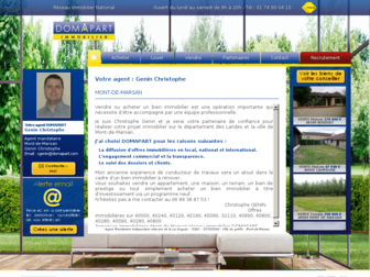 christophe.genin.domapart.com website preview