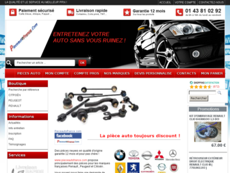 pieceautofrance.com website preview