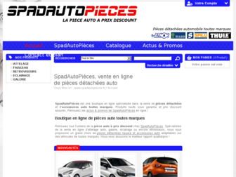 spadautopieces.fr website preview