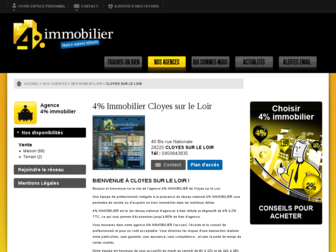 cloyessurleloir.4immobilier.tm.fr website preview