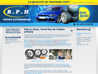 bph-piecesauto.fr website preview