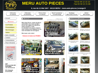 meru-auto-pieces.com website preview