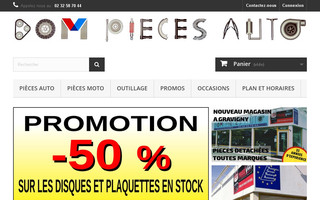 dom-pieces-auto.fr website preview