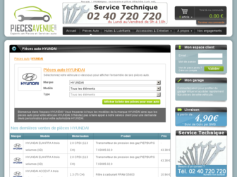 hyundai.piecesavenue.com website preview