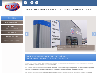 cba-piece-automobile-bayeux.fr website preview