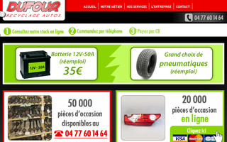 dufour-recyclage-autos.com website preview