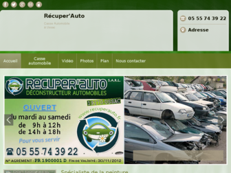 recuperauto-ussac.fr website preview