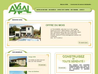 maisonsaxial.net website preview