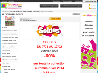 paradis-des-enfants.fr website preview