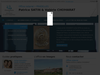 satin-chomarat-pradelles.notaires.fr website preview