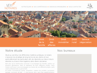 vey-notaires.fr website preview